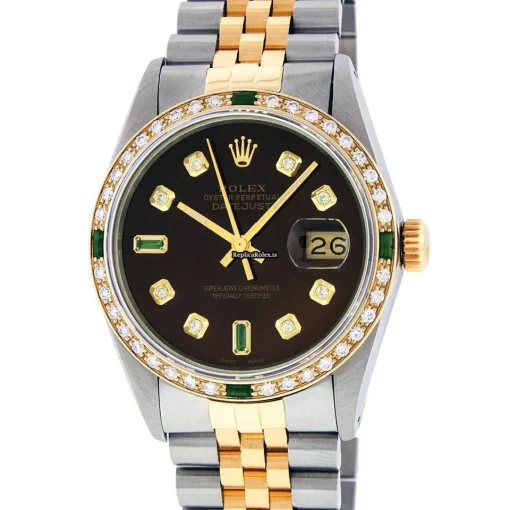 Amazing Copies Rolex Datejust 16013 Caliber 3035 Automatic Movement 36mm Gold/steel Case Mens/unisex Watch - Image 2