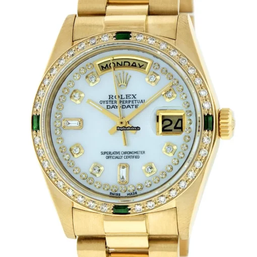 Great Replica Rolex Day-date 36 18038 Caliber 3055 Automatic Movement 36mm Yellow Gold Case Mens/unisex Watch