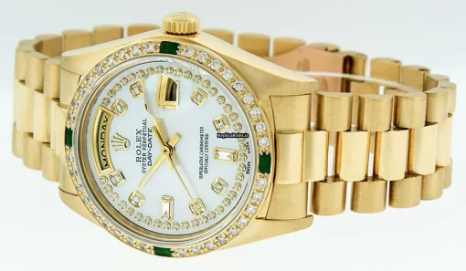 Great Replica Rolex Day-date 36 18038 Caliber 3055 Automatic Movement 36mm Yellow Gold Case Mens/unisex Watch - Image 11