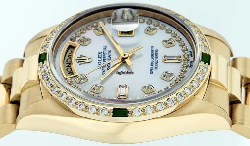 Great Replica Rolex Day-date 36 18038 Caliber 3055 Automatic Movement 36mm Yellow Gold Case Mens/unisex Watch - Image 12