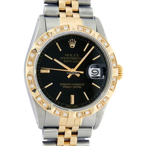 Pleasing Fake Rolex Datejust 16013 Caliber 3035 Automatic Movement 36mm Gold/steel Case Mens/unisex Watch