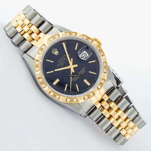 Pleasing Fake Rolex Datejust 16013 Caliber 3035 Automatic Movement 36mm Gold/steel Case Mens/unisex Watch - Image 3