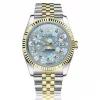 Neat Fake Rolex Lady-datejust 69173 Automatic Movement 26mm Gold/steel Case Womens Watch