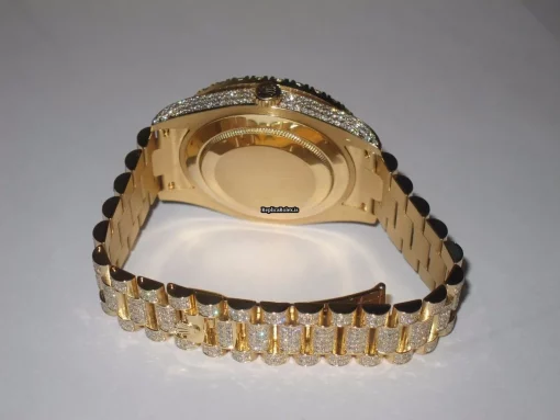 Affordable Imitation Rolex Day-date II Self Winding Automatic 41mm Yellow Gold Case Mens/unisex Watch - Image 8