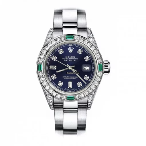 Defect Fake Rolex Oyster Perpetual Lady Date 69160 Automatic Movement 26mm Steel Case Womens Watch