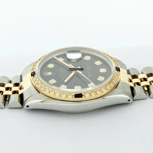 Swiss Fake Rolex Datejust 16013 Caliber 3035 Automatic Movement 36mm Gold/steel Case Mens/unisex Watch - Image 11