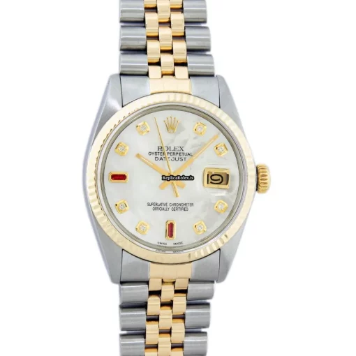 Great Fake Rolex Datejust 16013 Caliber 3035 Automatic Movement 36mm Gold/steel Case Mens/unisex Watch - Image 2