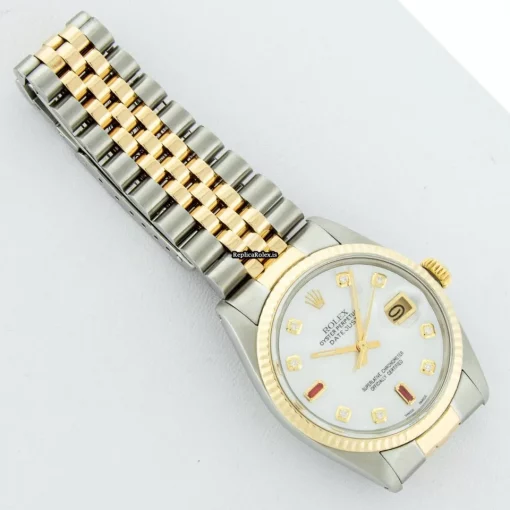 Great Fake Rolex Datejust 16013 Caliber 3035 Automatic Movement 36mm Gold/steel Case Mens/unisex Watch - Image 7