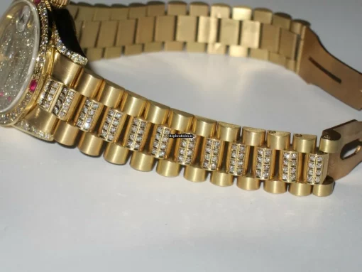 Nice Replica Rolex Datejust Self Winding Automatic 31mm Yellow Gold Case Womens Watch - Image 6