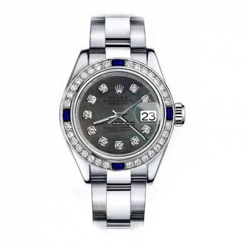 Fantastic Replica Rolex Oyster Perpetual Lady Date 69160 Automatic Movement 26mm Steel Case Womens Watch