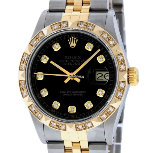 Fantastic Fake Rolex Datejust 16013 Caliber 3035 Automatic Movement 36mm Gold/steel Case Mens/unisex Watch