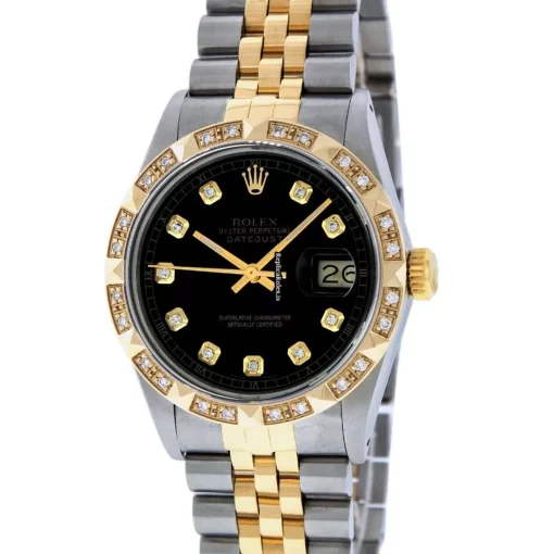 Fantastic Fake Rolex Datejust 16013 Caliber 3035 Automatic Movement 36mm Gold/steel Case Mens/unisex Watch - Image 2