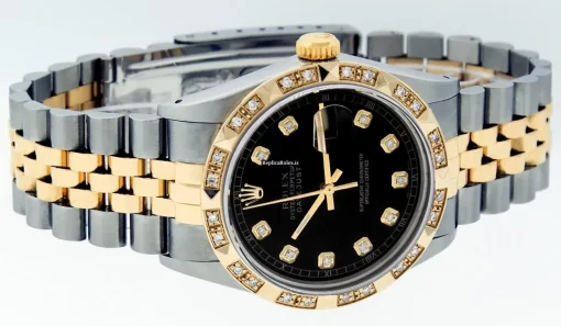 Fantastic Fake Rolex Datejust 16013 Caliber 3035 Automatic Movement 36mm Gold/steel Case Mens/unisex Watch - Image 3