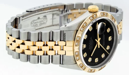 Fantastic Fake Rolex Datejust 16013 Caliber 3035 Automatic Movement 36mm Gold/steel Case Mens/unisex Watch - Image 4