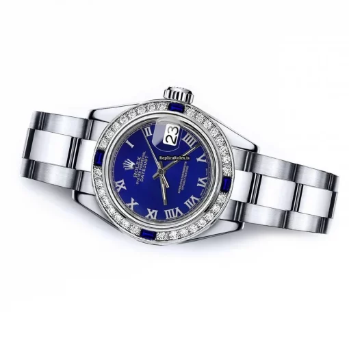 Wonderful Replica Rolex Oyster Perpetual Lady Date 69160 Automatic Movement 26mm Steel Case Womens Watch - Image 2
