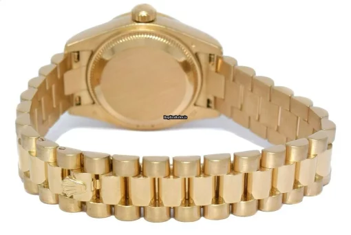 High Quality Fake Rolex Lady-datejust 179138 Automatic Movement 26mm Yellow Gold Case Womens Watch - Image 9