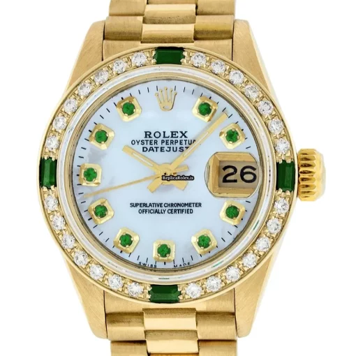 Top Replica Rolex Lady-datejust 69178 Caliber 2135 Automatic Movement 26mm Yellow Gold Case Womens Watch