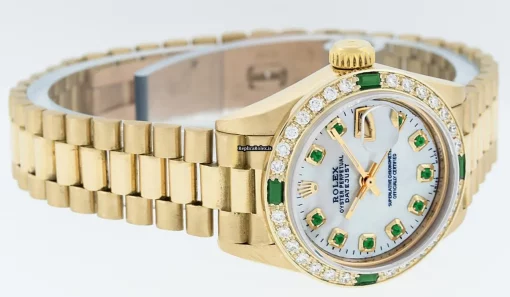Top Replica Rolex Lady-datejust 69178 Caliber 2135 Automatic Movement 26mm Yellow Gold Case Womens Watch - Image 3