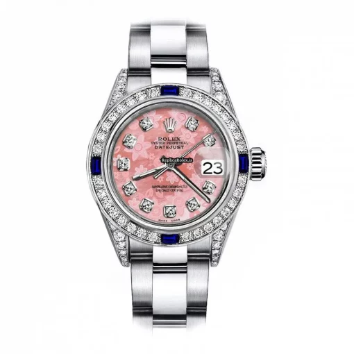 Neat Replica Rolex Oyster Perpetual Lady Date 69160 Automatic Movement 26mm Steel Case Womens Watch