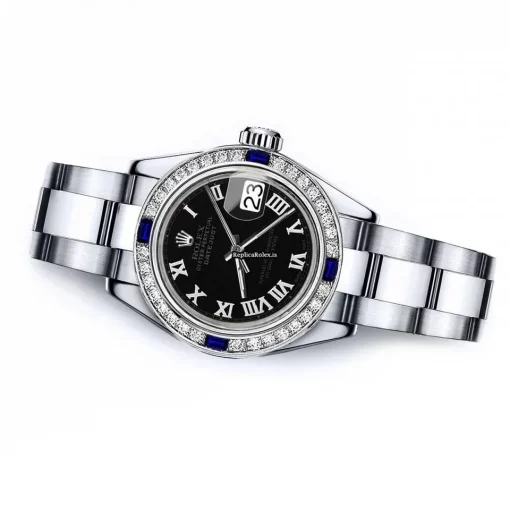 Cool Replica Rolex Oyster Perpetual Lady Date 69160 Automatic Movement 26mm Steel Case Womens Watch - Image 2
