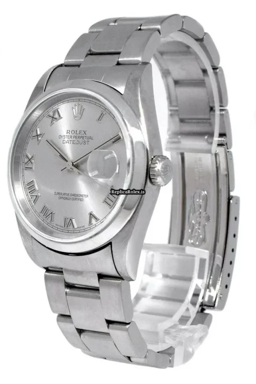 Exquisite Replica Rolex Datejust 16200 Automatic Movement 36mm Steel Case Mens/unisex Watch - Image 3