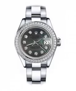 Reliable Replica Rolex Oyster Perpetual Lady Date 69160 Automatic Movement 26mm Steel Case Womens Watch