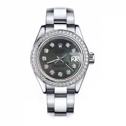 Reliable Replica Rolex Oyster Perpetual Lady Date 69160 Automatic Movement 26mm Steel Case Womens Watch