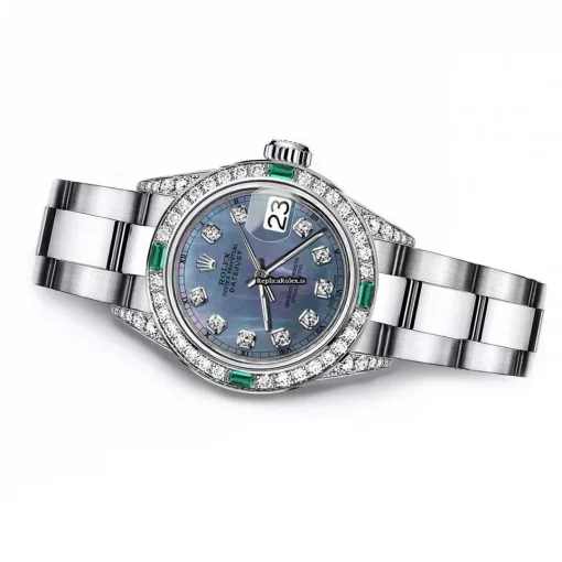 Amazing Copies Rolex Oyster Perpetual Lady Date 69160 Automatic Movement 26mm Steel Case Womens Watch - Image 2