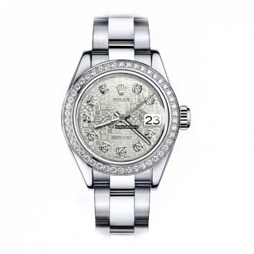 Special Replica Rolex Oyster Perpetual Lady Date 69160 Automatic Movement 26mm Steel Case Womens Watch