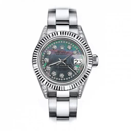 Cheap Replica Rolex Oyster Perpetual Lady Date 69160 Automatic Movement 26mm Steel Case Womens Watch