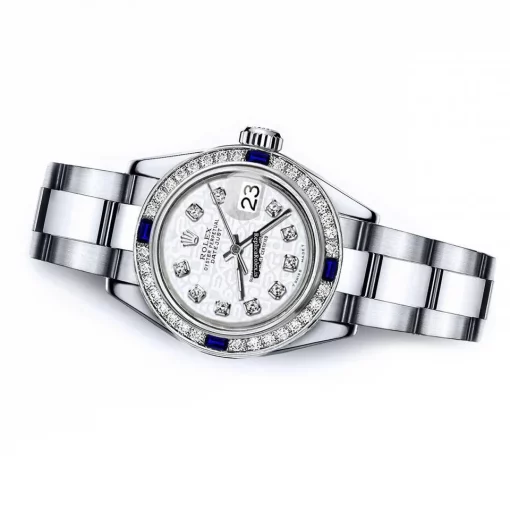 Unique Copies Rolex Oyster Perpetual Lady Date 69160 Automatic Movement 26mm Steel Case Womens Watch - Image 2