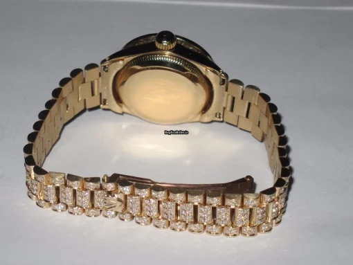 High Quality Clone Rolex Datejust Self Winding Automatic 26mm Yellow Gold Case Womens Watch - Image 8