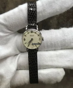 Design Replica Rolex Oyster Precision 9074 Manual Winding Movement 20mm White Gold Case Watch