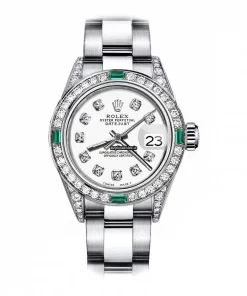 Pleasing Replica Rolex Oyster Perpetual Lady Date 69160 Automatic Movement 26mm Steel Case Womens Watch