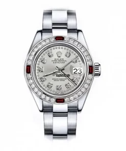 Defect Replica Rolex Oyster Perpetual Lady Date 69160 Automatic Movement 26mm Steel Case Womens Watch