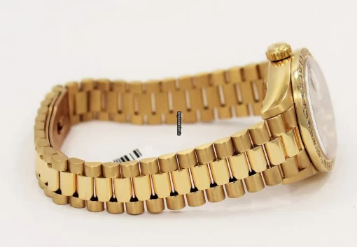 Incredible Fake Rolex Lady-datejust 69178 Automatic Movement 26mm Yellow Gold Case Womens Watch - Image 14