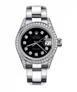 Fabulous Copies Rolex Oyster Perpetual Lady Date 69160 Automatic Movement 26mm Steel Case Womens Watch