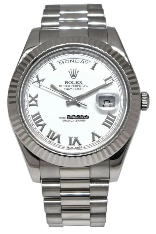 Offering Replica Rolex Day-date II 218239 Automatic Movement 41mm White Gold Case Watch - Image 2