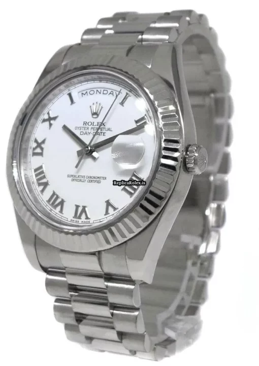 Offering Replica Rolex Day-date II 218239 Automatic Movement 41mm White Gold Case Watch - Image 3