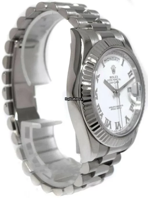 Offering Replica Rolex Day-date II 218239 Automatic Movement 41mm White Gold Case Watch - Image 6