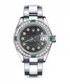Neat Fake Rolex Oyster Perpetual Lady Date 69160 Automatic Movement 26mm Steel Case Womens Watch