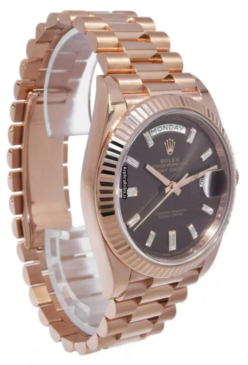 Defect Copy Rolex Day-date 40 228235 Automatic Movement 40mm Rose Gold Case Mens/unisex Watch - Image 4