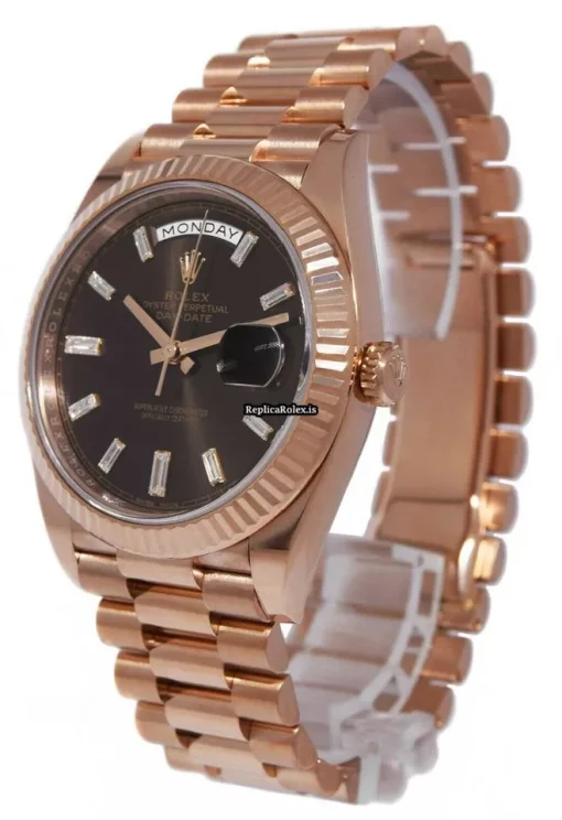 Defect Copy Rolex Day-date 40 228235 Automatic Movement 40mm Rose Gold Case Mens/unisex Watch - Image 9