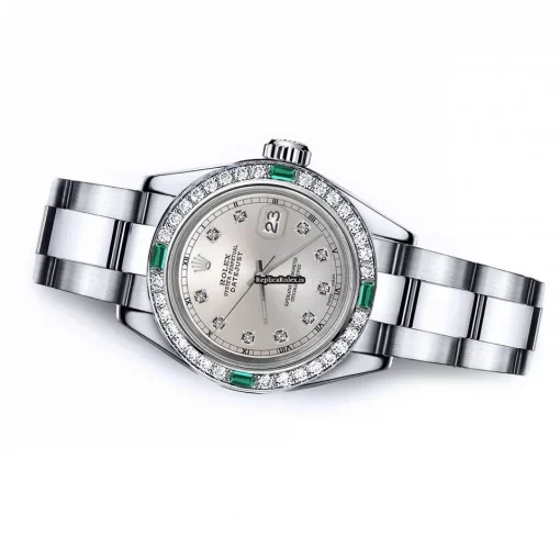 1:1 Replica Rolex Oyster Perpetual Lady Date 69160 Automatic Movement 26mm Steel Case Womens Watch - Image 2