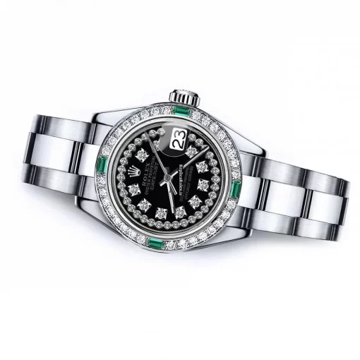 Mind-boggling Replica Rolex Oyster Perpetual Lady Date 69160 Automatic Movement 26mm Steel Case Womens Watch - Image 2