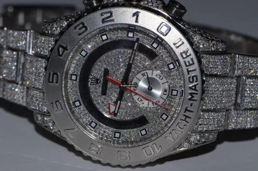 Exquisite Fake Rolex Yacht-master II Self Winding Automatic 44mm White Gold Case Mens/unisex Watch - Image 3