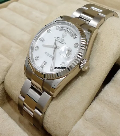 Beautiful Replica Rolex Day-date 36 118239 Automatic Movement 36mm White Gold Case Watch - Image 4
