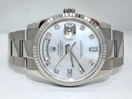 Beautiful Replica Rolex Day-date 36 118239 Automatic Movement 36mm White Gold Case Watch - Image 8