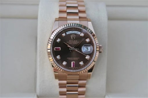 Terrific Replica Rolex Day-date 36 118235 Caliber 3155 Automatic Movement 36mm Rose Gold Case Mens/unisex Watch