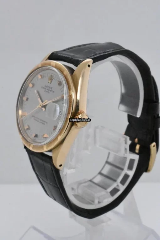 Mind-boggling Replica Rolex Oyster Perpetual Date 1501 Caliber 1570 Automatic Movement 34mm Yellow Gold Case Mens/unisex Watch - Image 2
